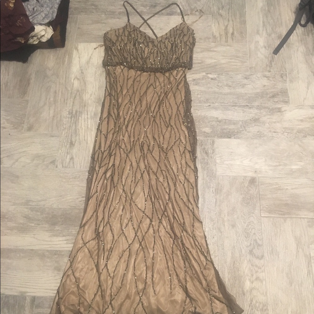 Adrianna Papell beaded gown